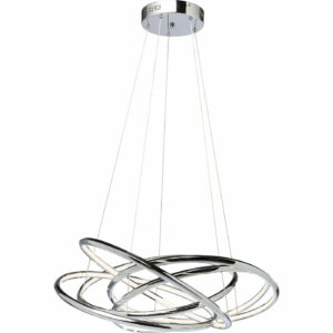KARE DESIGN Saturn LED Chrome Big loftlampe - sølv aluminium - Nicehome.dk
