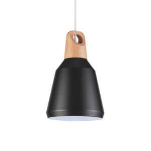 VENTURE DESIGN Nao loftlampe - natur træ og sort aluminium - Nicehome.dk