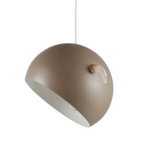 VENTURE DESIGN Tubbie loftlampe - natur træ og beige jern - Nicehome.dk
