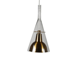 VENTURE DESIGN Sirius pendel - klar glas og guld metal (Ø 25) - Nicehome.dk