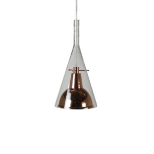 VENTURE DESIGN Sirius pendel - klar glas og kobberfarvet metal (Ø 25) - Nicehome.dk
