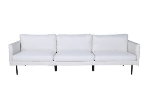 VENTURE DESIGN Zoom 3 pers. sofa - beige polyester og sort stål - Nicehome.dk