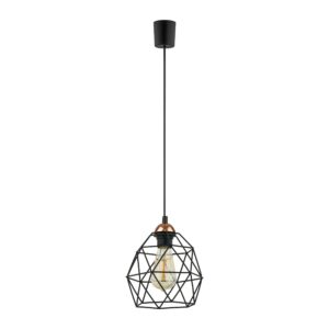 TK Galaxy loftlampe - kobber og sort metal - Nicehome.dk