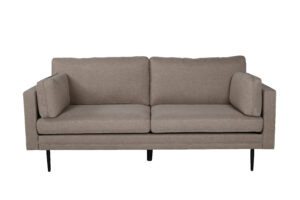 VENTURE DESIGN Boom 3 pers. sofa - brun polyester og sort stål - Nicehome.dk