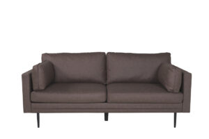 VENTURE DESIGN Boom 3 pers. sofa - brun mikrofiber og sort stål - Nicehome.dk