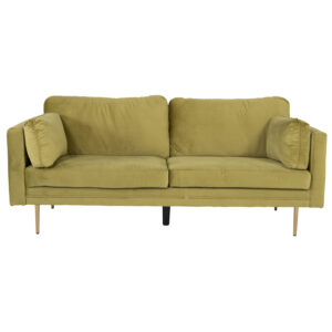 VENTURE DESIGN Boom 3 pers. sofa - grøn polyester og metal - Nicehome.dk