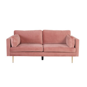 VENTURE DESIGN Boom 3 pers. sofa - rosa polyester og metal - Nicehome.dk