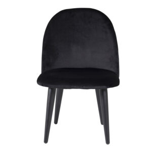 VENTURE DESIGN Velvet Chair XXS børnestol - sort velour og metal - Nicehome.dk