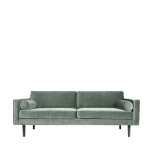 BROSTE COPENHAGEN Wind sofa - grøn polyester velour - Nicehome.dk