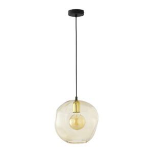 TK Sol loftlampe - rav glas og guld metal - Nicehome.dk