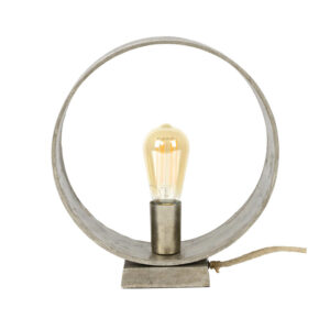 BORDLAMPE bordlampe - sølv metal - Nicehome.dk