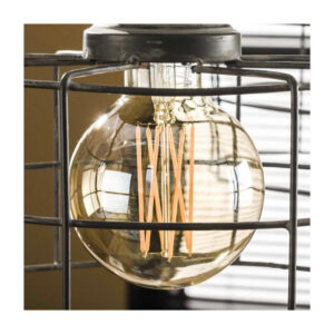 FURBO rund LED pære - ravfarvet glas - Nicehome.dk