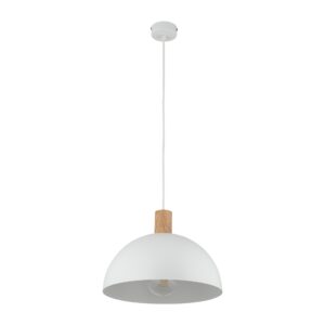 TK Oslo loftlampe - hvid metal og træ - Nicehome.dk