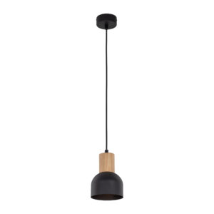TK Cairo loftlampe - natur træ og sort metal - Nicehome.dk