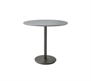 Cane-Line Go cafébord - Ø80 cm -Lavagrå / lysegrå - Nicehome.dk
