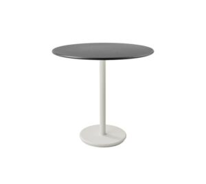 Cane-Line Go cafébord - Ø80 cm - sand / lavagrå - Nicehome.dk