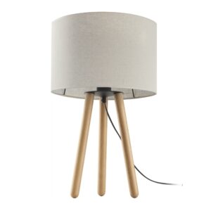 TK Tokyo bordlampe - natur hør og antik fyrretræ - Nicehome.dk