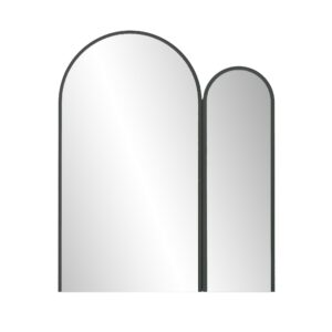 NORDVÄRK Classe vægspejl - spejlglas og sort MDF (60x73) - Nicehome.dk