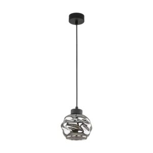 TK Zulia loftlampe - glas og sort metal - Nicehome.dk