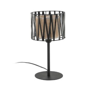 TK Harmony bordlampe - natur jute og sort metal - Nicehome.dk