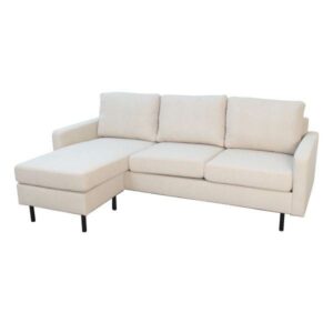 Sindal 3 pers. sofa med chaiselong - sand - Nicehome.dk