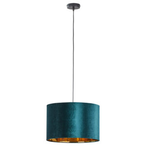TK Tercino loftlampe 380 - guld og grøn stof - Nicehome.dk