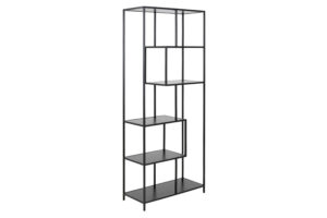 ACT NORDIC Seaford bogreol - sort melamin ask/metal