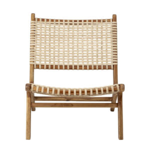 BLOOMINGVILLE Keila loungestol - natur rattan og teaktræ - Nicehome.dk