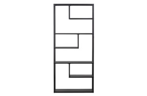 WOOOD Teun reol - sort metal (H:188)(H:188cm x85cm x 35cm) - Nicehome.dk