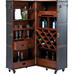 KARE DESIGN Colonial barskab - brunt stof
