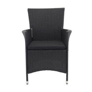 VENTURE DESIGN Knick havestol m. armlæn - sort stål - Nicehome.dk