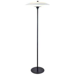 Halo Design Baroni gulvlampe Ø 46 cm - Opal/mat sort - Nicehome.dk