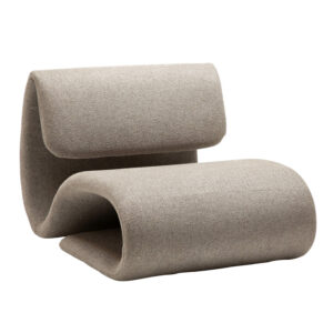 DAN-FORM Dubna loungestol - brun bouclé stof - Nicehome.dk