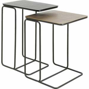 KARE DESIGN Diego sidebord - messing/bronze aluminium  og stål (sæt af 2) - Nicehome.dk