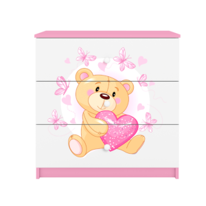 Babydreams børnekommode med bamse med sommerfugle