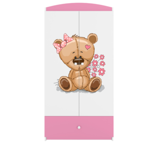 Babydreams garderobeskab til børn m. bamse m. blomster