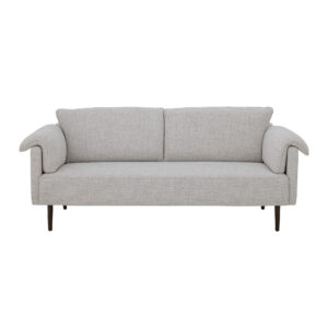 BLOOMINGVILLE Chesham sofa - hvid polyester og eg - Nicehome.dk