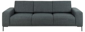 SOFAKONCEPT Noora 3 pers. sofa - mørkegrå stof og sort metal - Nicehome.dk