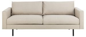 SOFAKONCEPT Toril 3 pers. sofa - beige stof og sort metal - Nicehome.dk