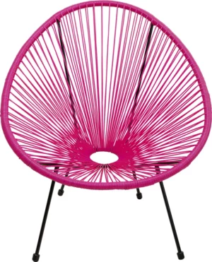 KARE DESIGN Acapulco Pink lænestol/havestol - pink plast og stål - Nicehome.dk
