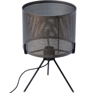 TRADEMARK LIVING rund bordlampe - jern m. klar lak (Ø 25) - Nicehome.dk