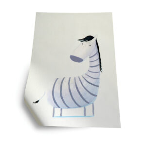 STRIBET HEST PLAKAT - Nicehome.dk