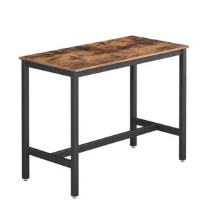 Barbord - højbord i industrielt design - rustik brun 120x60x90 - Køkkenudstyr - Daily-Living - Nicehome.dk