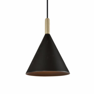 VENTURE DESIGN Enif loftlampe - natur træ og sort jern - Nicehome.dk