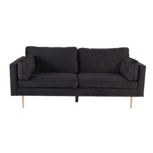 VENTURE DESIGN Boom 3 pers. sofa - sort polyester og metal - Nicehome.dk