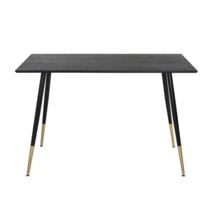 VENTURE DESIGN Dipp spisebord - sort MDF og sort metal (120x85) - Nicehome.dk