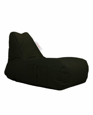 NORDVÄRK Trendy Comfort udendørs sækkestol - sort polyester - Nicehome.dk