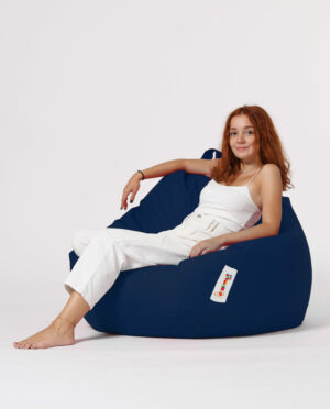 NORDVÄRK Premium XXL udendørs sækkestol - mørkeblå polyester - Nicehome.dk