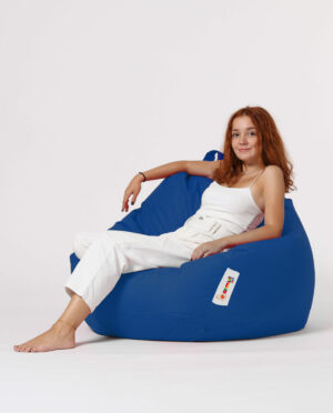 NORDVÄRK Premium XXL udendørs sækkestol - blå polyester - Nicehome.dk