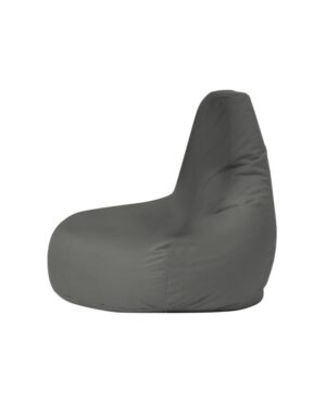 NORDVÄRK Drop L udendørs sækkestol - røgfarvet polyester - Nicehome.dk